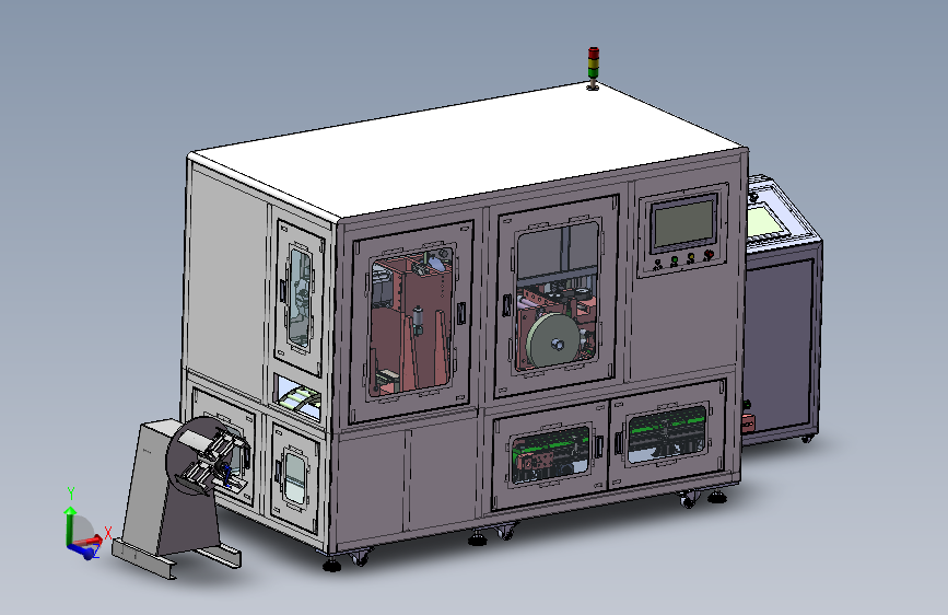 圆盘式铁芯冲压卷盘一体机
