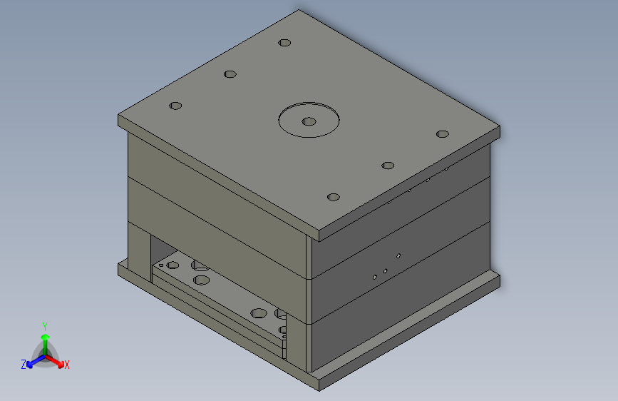 镂空桶盖子模具设计