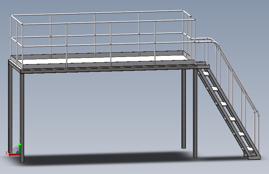 带斜梯的操作平台 1868408==wb08