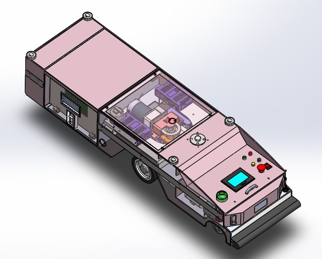 600g详细潜伏式AGV3D图纸