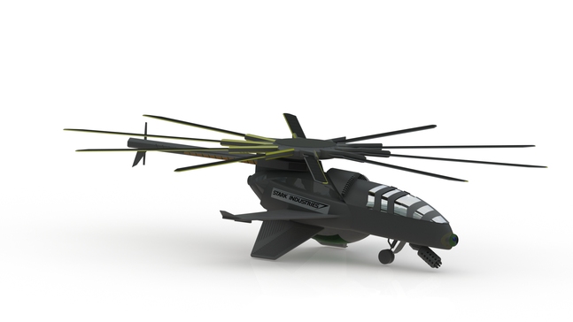 COBRA无人机模型3D图纸 Solidworks设计