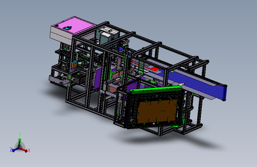 A44-纸板包装机（自动纸板开箱成形折弯封箱）sw21