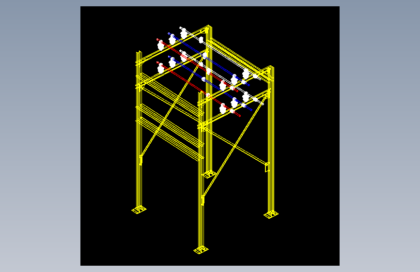 带吧台的金属门廊.