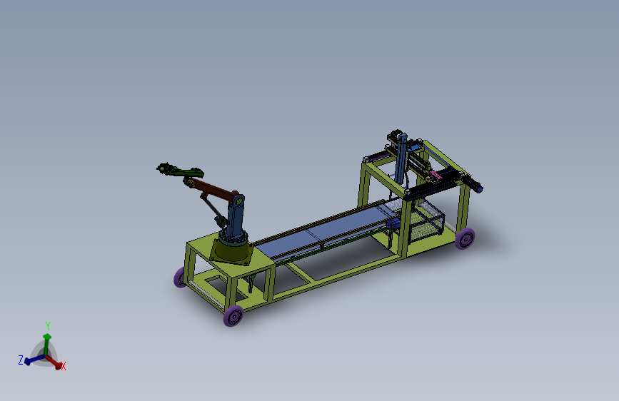 苹果采摘传送装箱一体化机械手设计CAD图纸+SolidWorks三维模型+说明书