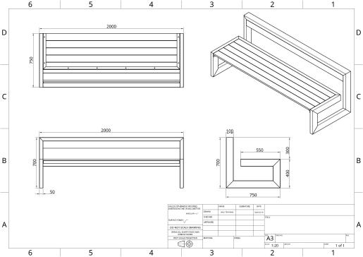 工作台框架 - 空心钢材