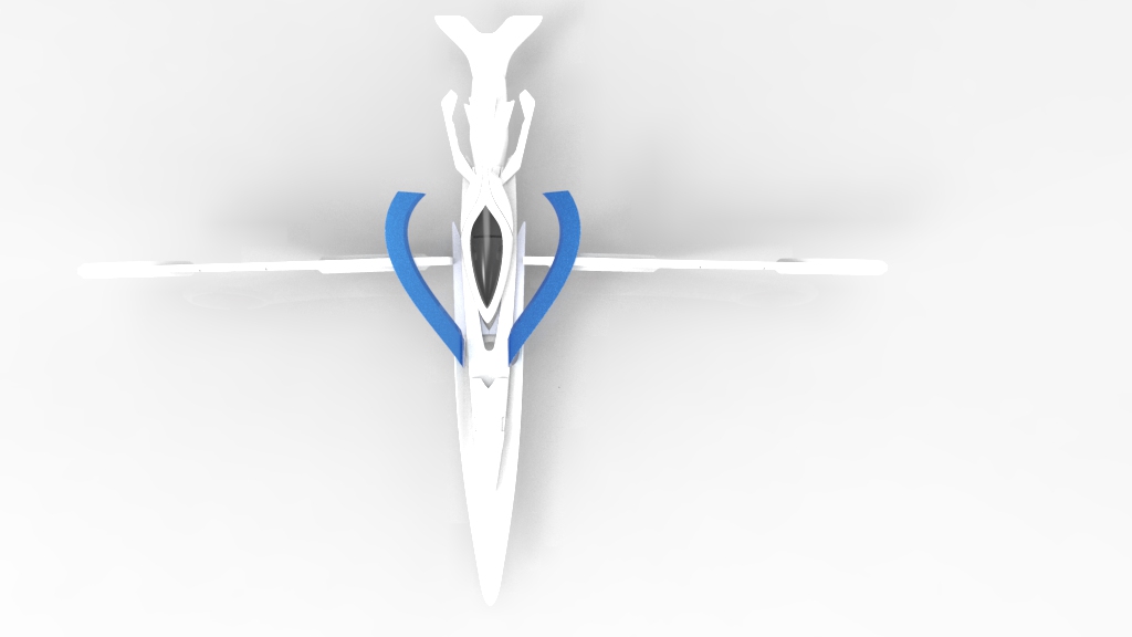 仿鸟型无人机造型3D图纸 Solidworks设计