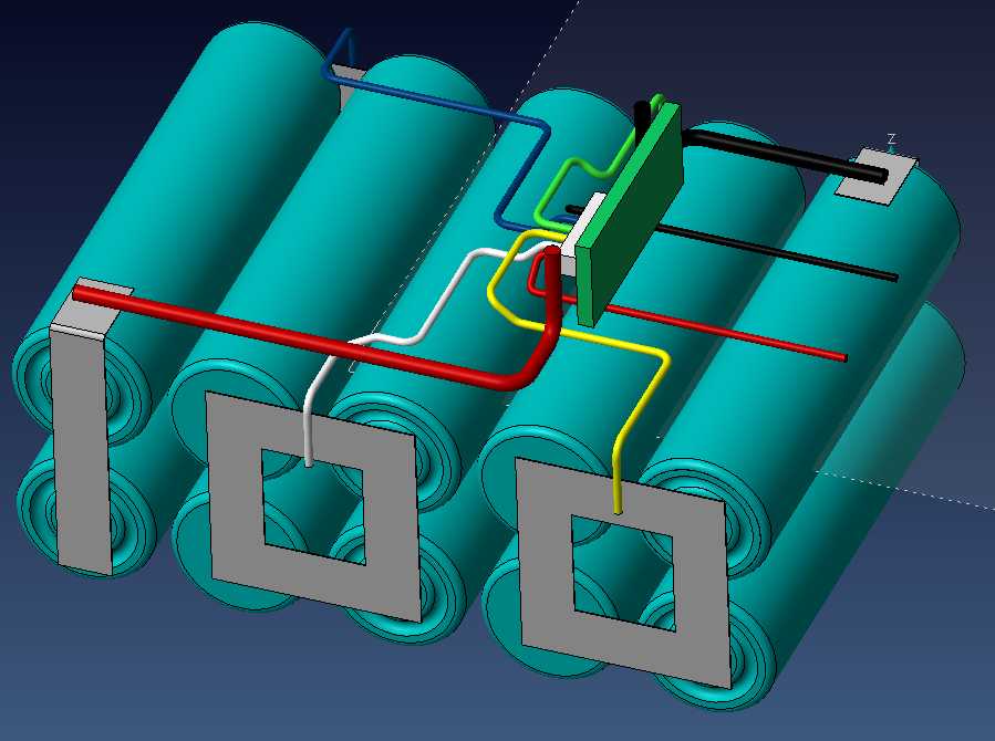 20V电池排列单元