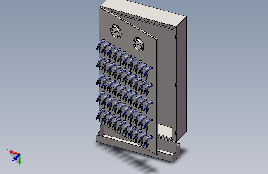 取样柜压力表集水槽