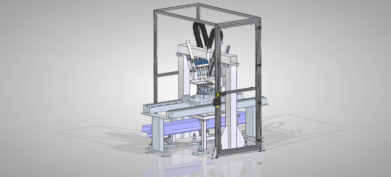 STP oiling station涂油装置3D数模图纸 