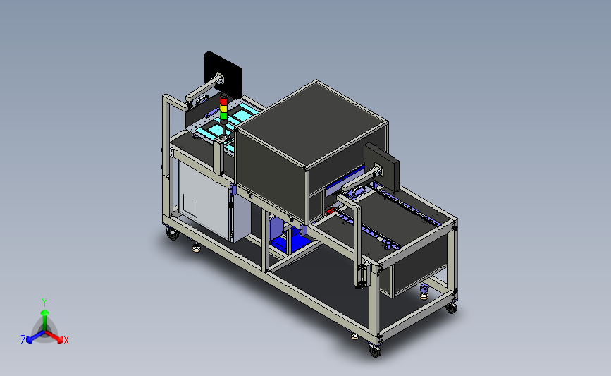 触摸屏探针测试机3D模型图纸