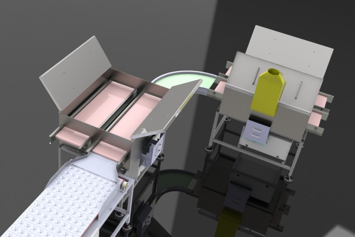 食品加工清洗输送线3D图纸 Solidworks设计