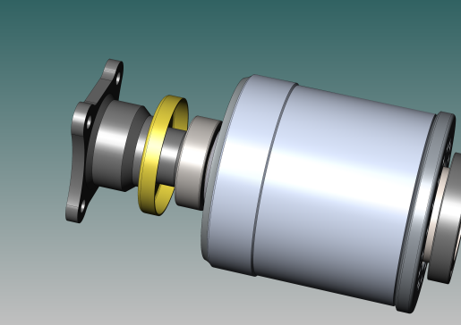 液压双作用离合器3D数模图纸 STEP格式