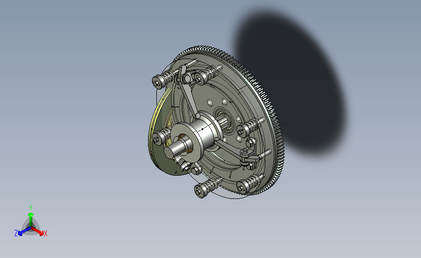 单盘离合器三维建模图纸 NX7.5设计 附STP IGS格式