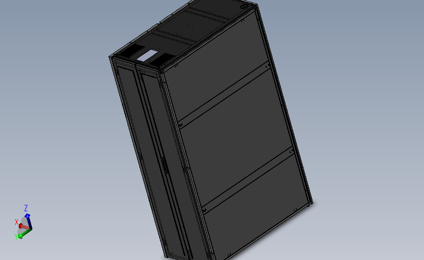 3月-9折型材框架型通讯柜 sw16可编辑