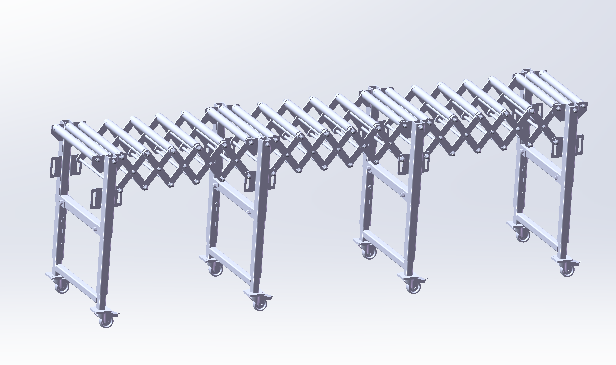 移动折叠辊筒输送机