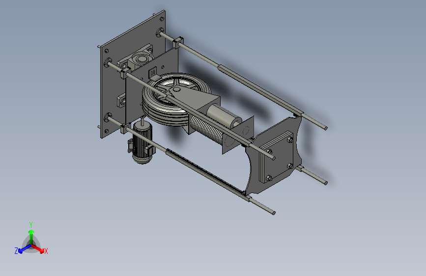 悬架试验台三维及CAD装配图1010704