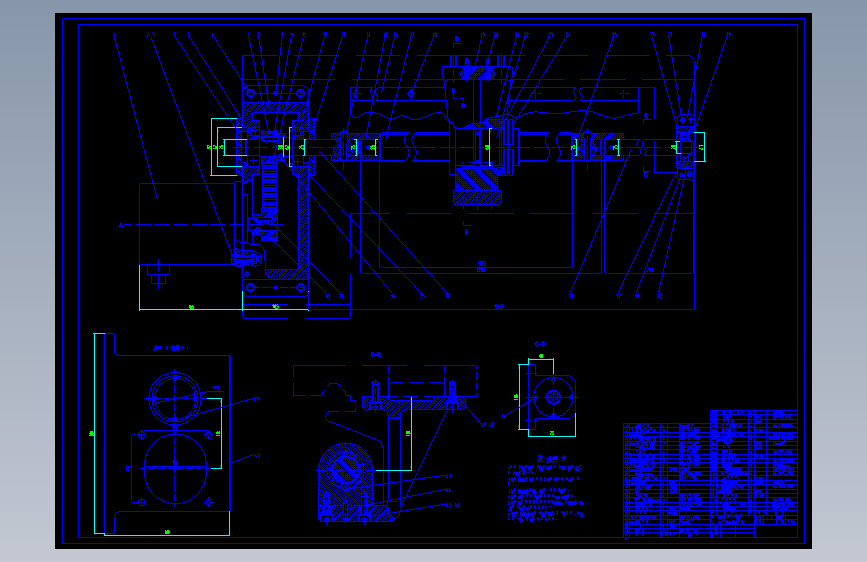 车床-C6140型数控机床纵向进给传动机构