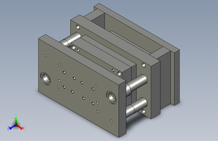 收纳盒盖子模具设计