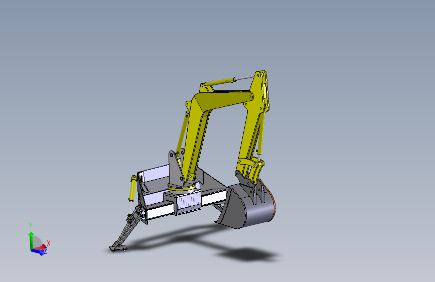 装载机后铲结构