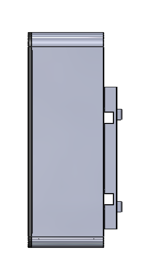 一款壁挂式家庭储能外壳