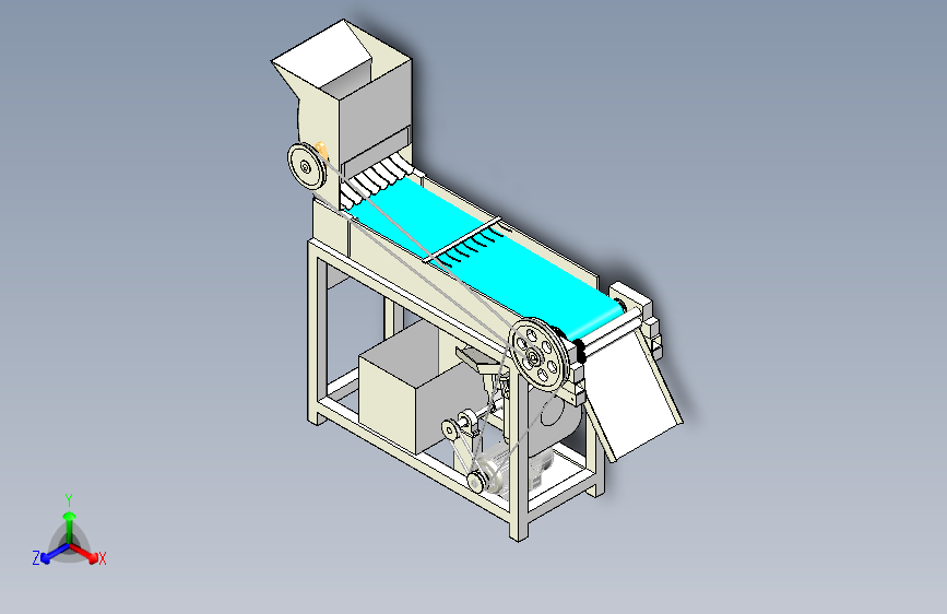 黄豆荚自动剥壳机3D+CAD  1723196==wb100