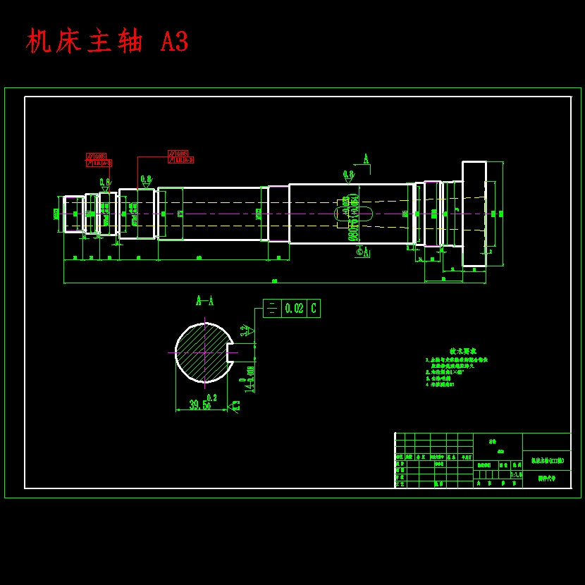 9级分级变速主传动系统设计含5张CAD图N=50-800r-min;公比1.41;P=4 KW;电机转速n=1440r-min