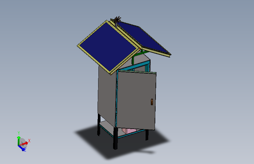 室外太阳能冷藏室