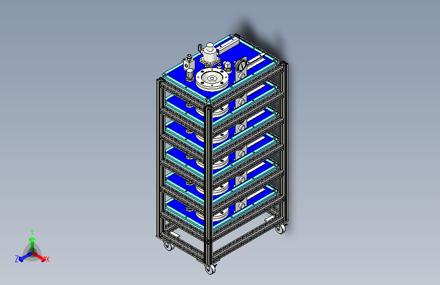重型周转车快速去放工件