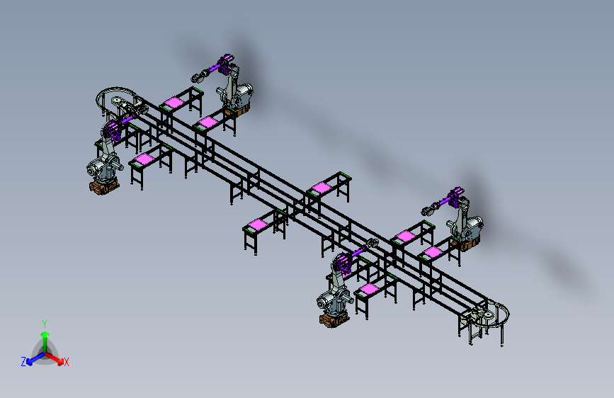 转弯线体与机器人自动化生产线设计
