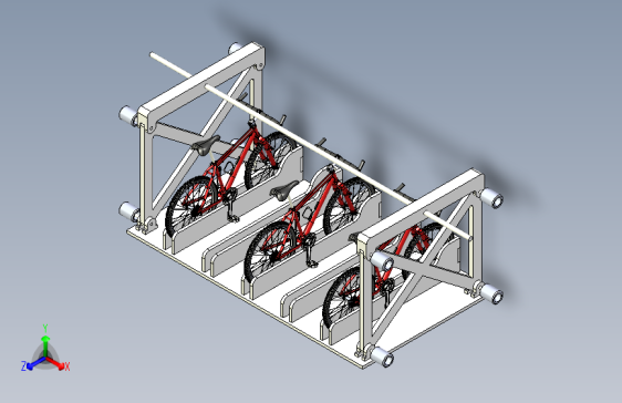 自行车停放机构
