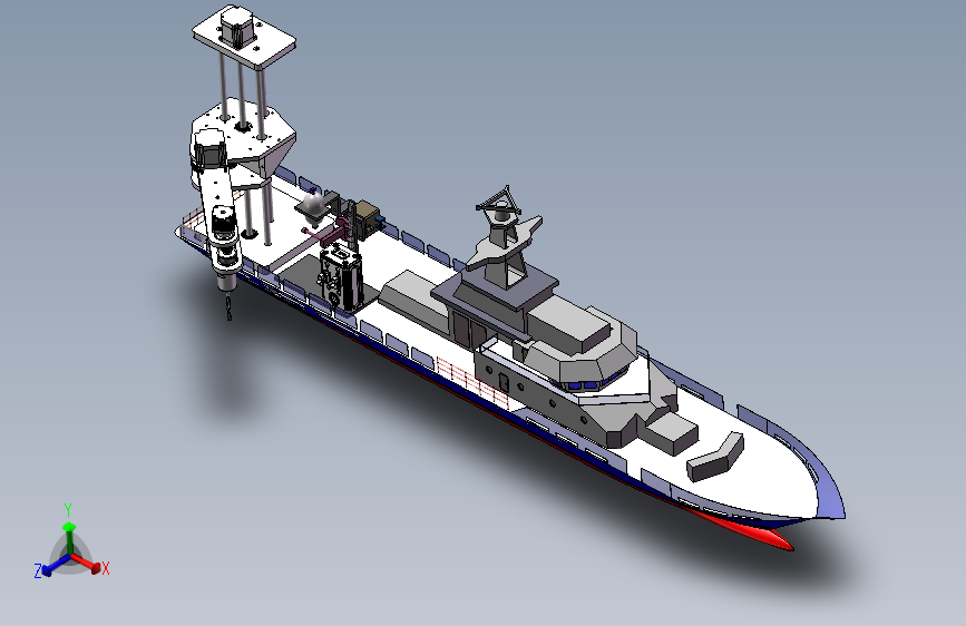 一种水下钻孔炸礁一体机