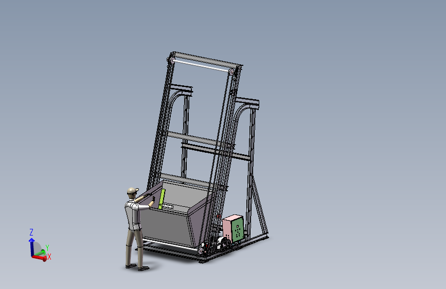 翻斗式废料提升机