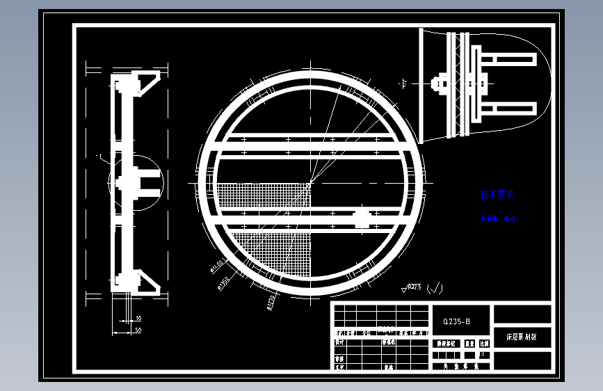 DN1500二氧化硫吸收塔设计含8张CAD图