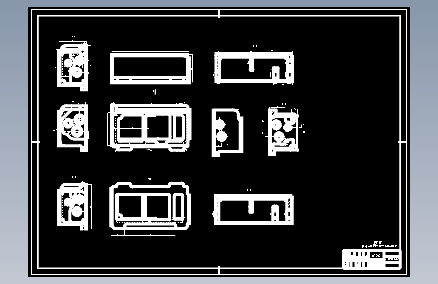 车床走刀箱体的加工工艺及铣侧面专用夹具设计含非标6张CAD图