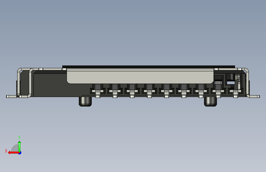 A0004796-XKB 连接器 XKTF-015-N SD 卡推推连接器 背面视图