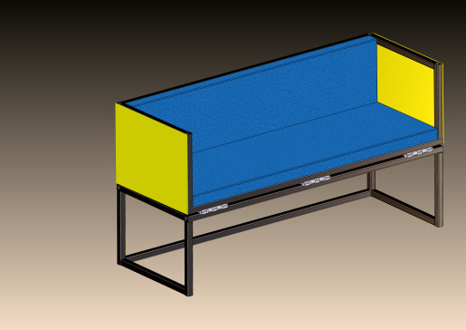 A0004864-沙发床和婴儿床（不锈钢）