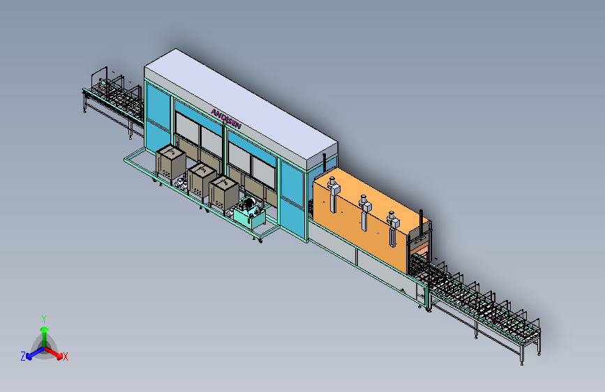超声波清洗烘干自动线