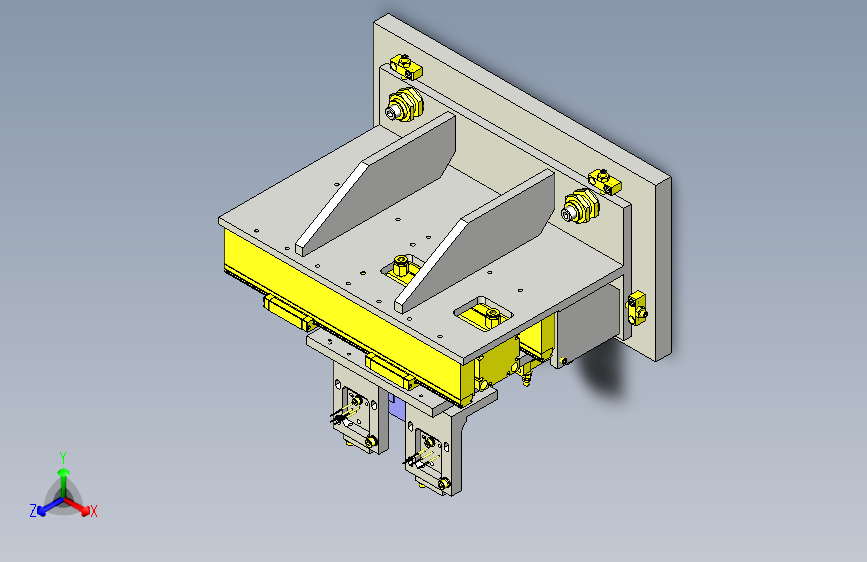 2种工件电气特性检测机构3D图