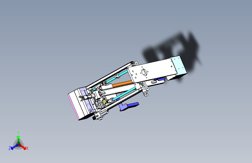 5轴伺服机械手3D模型