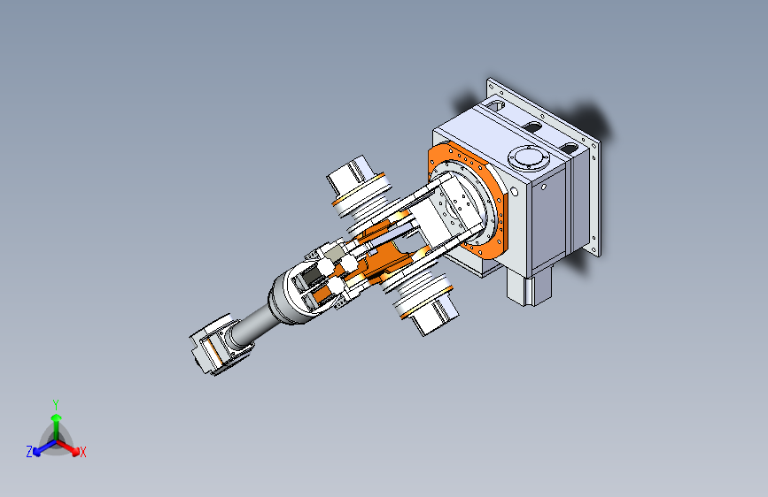 6轴自由度工业机器人3D模型