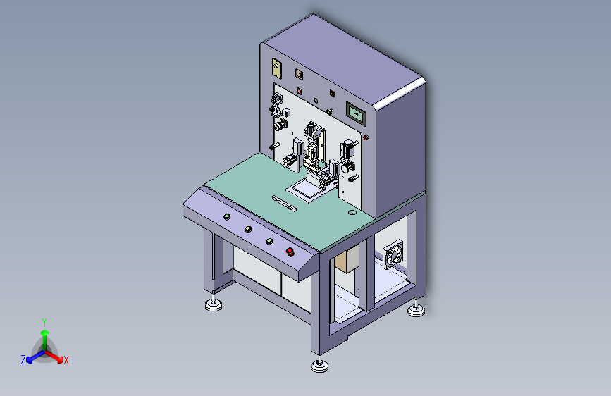 ACF热压贴附机总装3D图纸