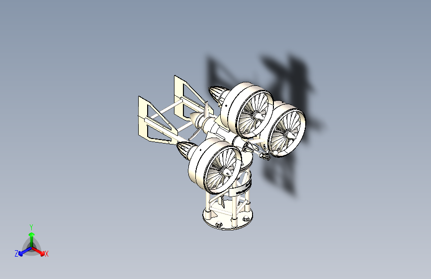 Aeolus风力发电机三维模型3D图设计