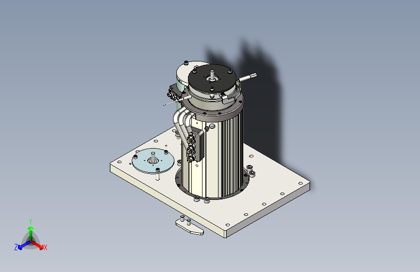 AGV小车舵轮3D图纸三维模型
