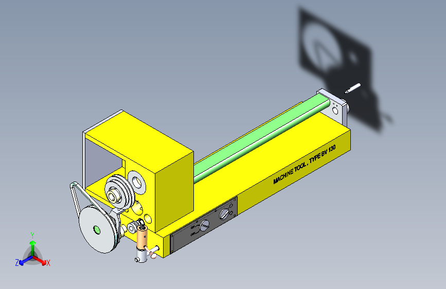 BV130车床3D图模型