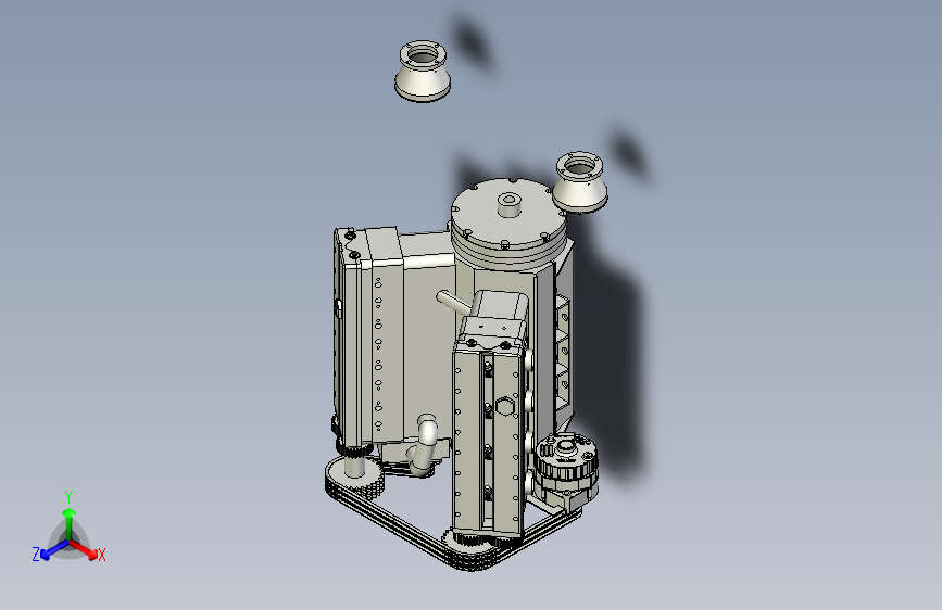 Carburator V8发动机模型3D图纸