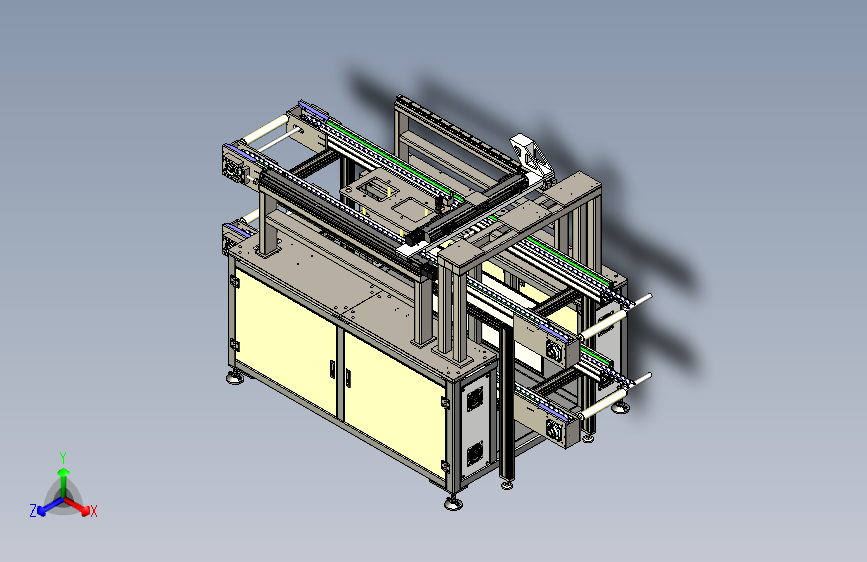 FPC模激光切割机3D模型图纸