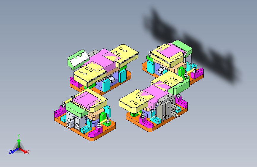 iPhone手机中心定位夹具3D