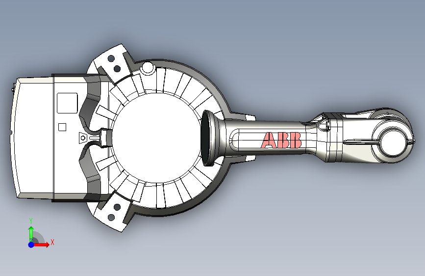 IRB 2600-20-1.65三维模型图纸 正面视图