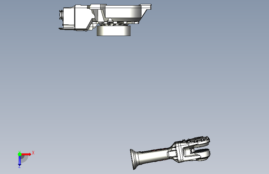 IRB 2600-20-1.65三维模型图纸 俯视图