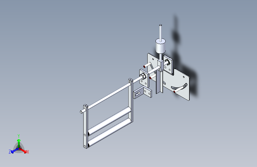 N95半自动内置鼻梁打片机设备3D图